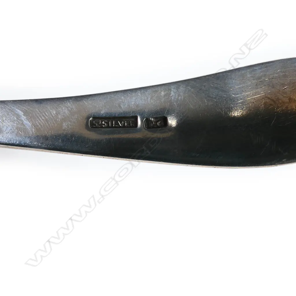 Frank Grady (Wellington) silver sifting spoon, Image 1++